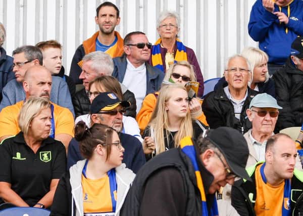 Mansfield Town's fans  - Pic by Jeanette Holloway