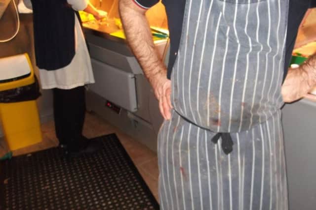 Dirty aprons worn by staff. Picture: Ashfield District Council