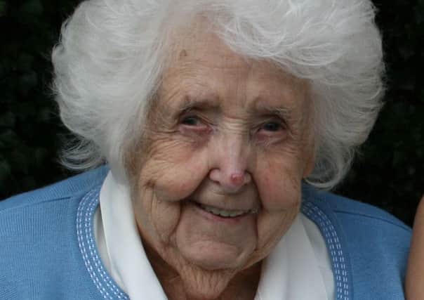 Elizabeth Lumley of Stavely formerly of Selston, who recently celebrated her 105th birthday.