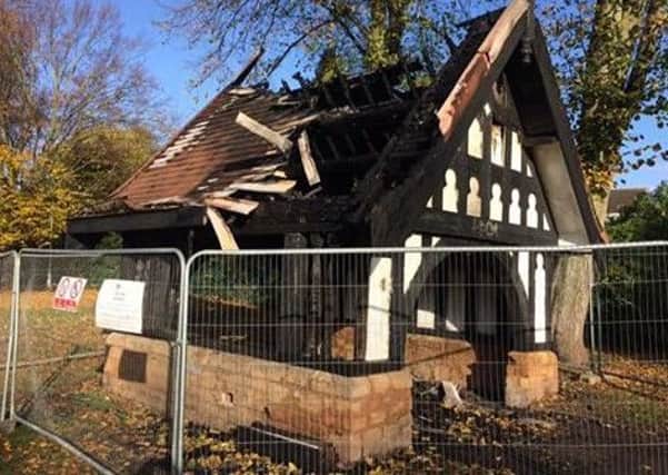 The boathouse at Titchfield Park at Hucknall was targeted on Friday night in a suspected arson attack.