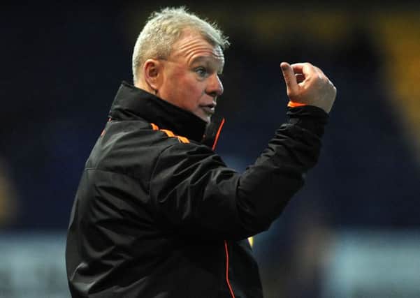 Mansfield Town v Crawley Town.
Stags' new manager Steve Evans.