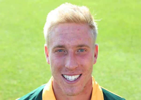 All-rounder Luke Wood, who is looking forward to a successful season with Nottinghamshire. (PHOTO BY: Mark Fear)
