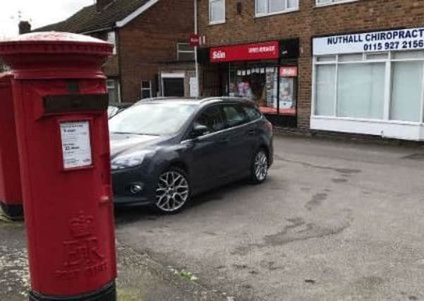 Letterboxes in Nuthall has been sealed up.