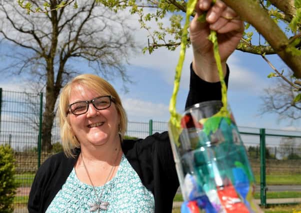 Michelle Squires is running a recycling craft workshop for children and their parents at Hucknall Library