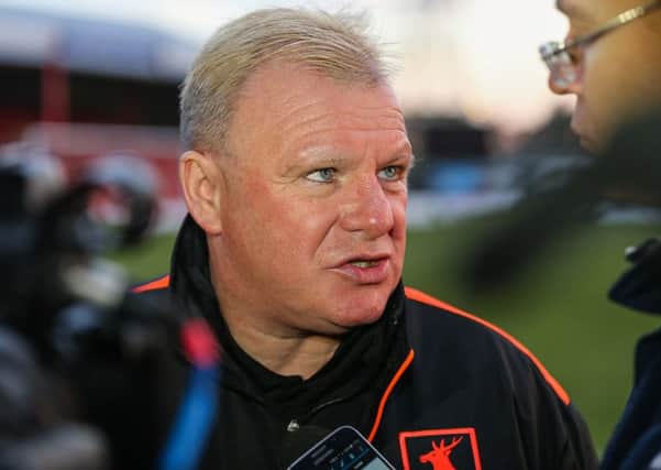 Mansfield Town's Manager Steve Evans - Photo by Chris Holloway