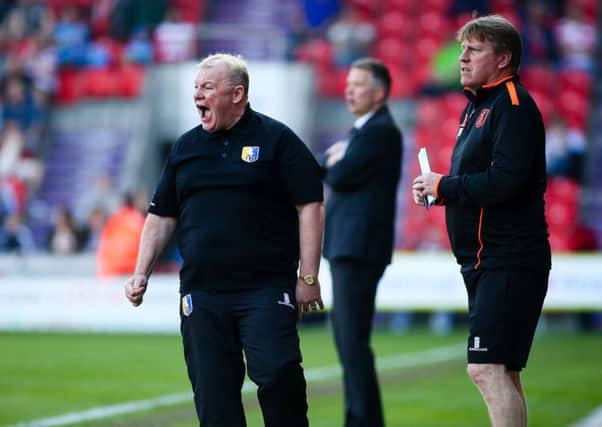 Mansfield Town's Manager Steve Evans  - Photo by Chris Holloway