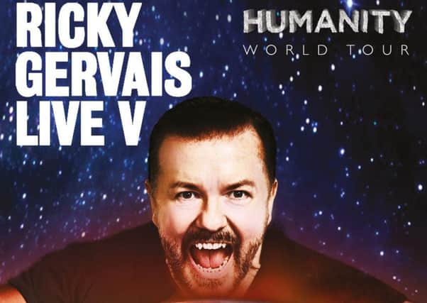 Ricky Gervais is live at Nottingham Arena in September