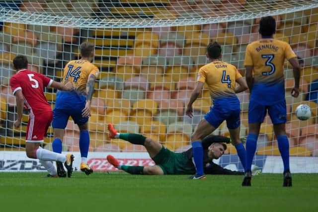 Mansfield Town vs Middlesborough - Dael Fry equalises for Middlesborough - Pic By James Williamson