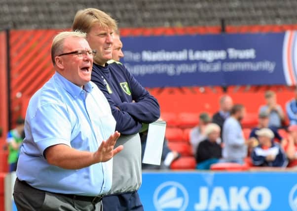 Pre-season friendly between Alfreton Town and Mansfield Town - Saturday July 29th 2017. Mansfield manager Steve Evans. Picture: Chris Etchells