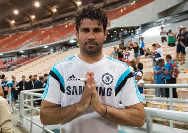 Chelsea striker Diego Costa, who is the subject of a final 'take-it-or-leave-it' offer of Â£57 million from Atletico Madrid, according to today's rumour mill.