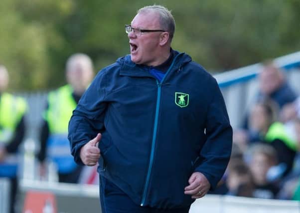 Mansfield Town vs Swindon Town - Mansfield Town manager Steve Evans - Pic By James Williamson