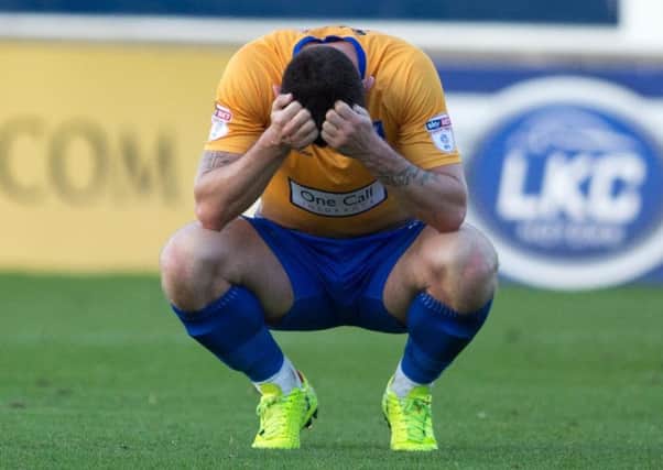 Mansfield Town vs Swindon Town - Calum Butcher of Mansfield Town at full time - Pic By James Williamson