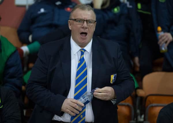 Blackpool vs Mansfield Town - Mansfield Town manager Steve Evans - Pic By James Williamson