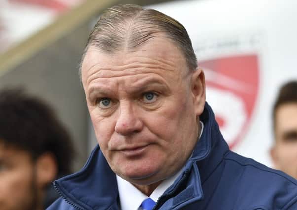 Mansfield Town manager Steve Evans: Picture by Steve Flynn/AHPIX.com, Football: Skybet League Two match Morecambe -V- Mansfield Town at Globe Arena, Morecambe, Lancashire, England on copyright picture Howard Roe 07973 739229