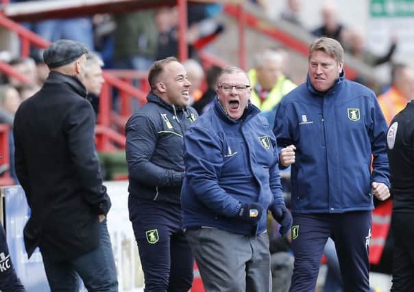 Picture by Gareth Williams/AHPIX.com; Football; Sky Bet League Two; Exeter City v Mansfield Town; 17/2/18  KO 15.00; St James Park; copyright picture; Howard Roe/AHPIX.com; Mansfield boss Steve Evans was the happier manager after victory at Exeter