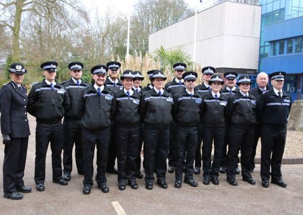 14 Police Community Support Officers (PCSOs) paraded in front of friends and family at Nottinghamshire Police Headquarters on Friday 23 February 2018 at their passing out ceremony.