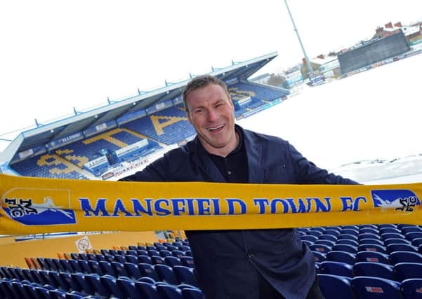Stags' new manager David Flitcroft.