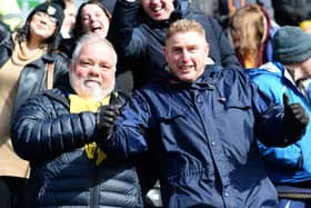 Happy Stags fans at Meadow Lane