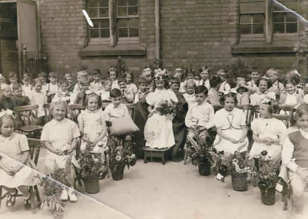 A wonderful snap from 1948 featuring the Butler Hill School May Queen, Bestwood Road, Hucknall. Picture courtesy of Nottinghamshire Archives.