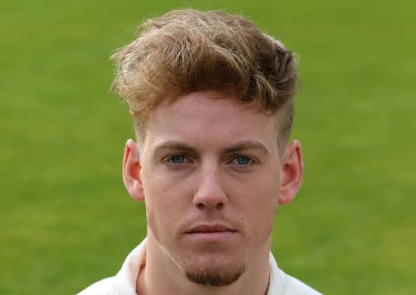 Tom Moores, who showed some late resistance with the bat for Notts (PHOTO BY: Jason Chadwick)